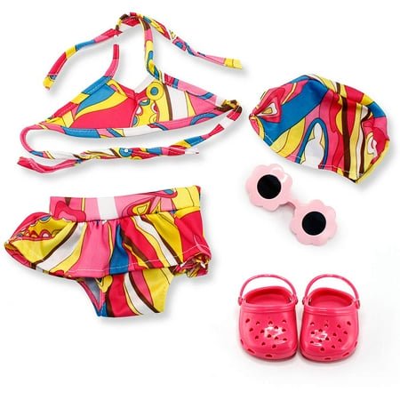 Oct17 Doll Clothes Fits Compatible With American Girl 18""- Swimming Outfit