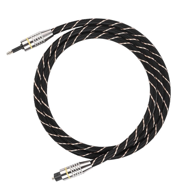 Optical Fiber Digital Audio Cable SPDIF Gold Plated Connector Round