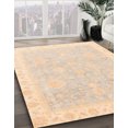 thumbnail image 2 of Ahgly Company Indoor Rectangle Abstract Deep Peach Orange Oriental Area Rugs, 7' x 9', 2 of 6