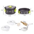 thumbnail image 2 of YSNOOWE Ensemble d'Ustensiles de camping 1 Ensemble Rond en Alliage d'Aluminium pour Cuisiner Lors des Sorties de camping, 2 of 7