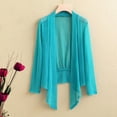 thumbnail image 2 of vdgthytj Womens Cardigan Lightweight Long Sleeve Open Front Mesh Tops Plus Size Casual Solid Color Cardigan, 2 of 3