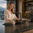 thumbnail image 2 of APPASO Matte Black Bar Sink Faucet with Pull Out Sprayer, Stainless Steel Single Handle Mini Prep Faucet for Kitchen, RV and Outdoor Sink, Deck Plate Included, 2 of 18