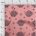 thumbnail image 2 of oneOone Polyester Lycra Medium Pink Fabric Tea Kettle Craft Projects Decor Fabric Printed By The Yard 56 Inch Wide, 2 of 4