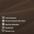 thumbnail image 3 of PiccoCasa 2 Pcs Body Pillowcases Microfiber Envelope Long Pillowcover, Standard Brown, 3 of 8
