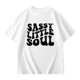 thumbnail image 4 of Girls Summer Oversized T-Shirts - Short Sleeve, Crewneck, Solid Color - Casual Basic Tops, 3-14 Years, 4 of 5