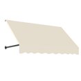 thumbnail image 1 of AWNTECH 5 ft. Dallas Retro Open-Sided Slope Style Door/Window Awning Fixed Outdoor Canopy 64.5 Inch W x 18 Inch H x 36 Inch Proj, Linen, 1 of 1