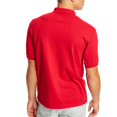 thumbnail image 4 of Hanes Mens CottonBlend EcoSmart Jersey Polo With Pocket 2-Pack, L, Deep Red, 4 of 4