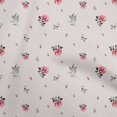 thumbnail image 1 of oneOone Silk Tabby Ivory Fabric Floral Sewing Craft Projects Fabric Prints By Yard 42 Inch Wide, 1 of 4