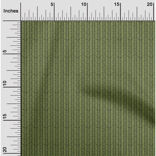 oneOone Georgette Viscose Fabric Leaves Block Print Sewing Fabric BTY 42 Inch Wide