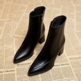 thumbnail image 1 of Styesk Bottes pour Femmes Bottes pour Femmes à Manches Courtes Bottes pour Femmes 2023 Nouvelles Bottes d'Hiver à Talon Pointu Mode Décontractée Polyvalente Bottes pour Femmes Bottes de Travail pour Femmes, 1 of 3