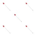 thumbnail image 2 of Maytalsory Wine Glass Stirrer Stirring Rod Silicone Fruit Head Stainless Steel Long Handle Muddler Bar Tool Accessories Cafe Watermelon 5Set, 2 of 6
