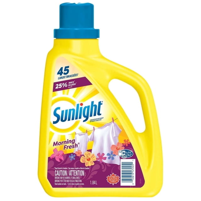 Sunlight Morning Fresh, Concentrated Liquid Laundry Detergent, 1.84 Litres, 45 Washloads