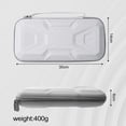 thumbnail image 2 of Étui de Transport pour Nintendo Switch 2, Conception de Mécha Blindé, Coque Rigide et Sac de Rangement de Jeu de Voyage Portable Imperméable avec 2 Protecteurs d'Écran, Gris, 2 of 6