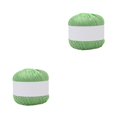 thumbnail image 4 of bedienty Knitting Thread Cotton Crochet Yarn Embroidery Clothes Sweater Weave Line DIY fruit green 2Set, 4 of 6