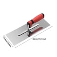 thumbnail image 3 of Stainless Steel Tile Scraper Tool with Soft Grip Handle for Concrete Drywall Plastering Masonry Construction Lightweight Durable Mud Board, 3 of 7
