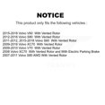 thumbnail image 2 of Genius Rear Coated Disc Brake Rotors Pair for Car Volvo XC70 S60 V60 S80 V70 KG-100602, 2 of 9