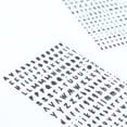 thumbnail image 2 of CRAFTY & CO. Alphabet Stickers Black Cursive 52 pcs, 2 Sheets, 2 of 8