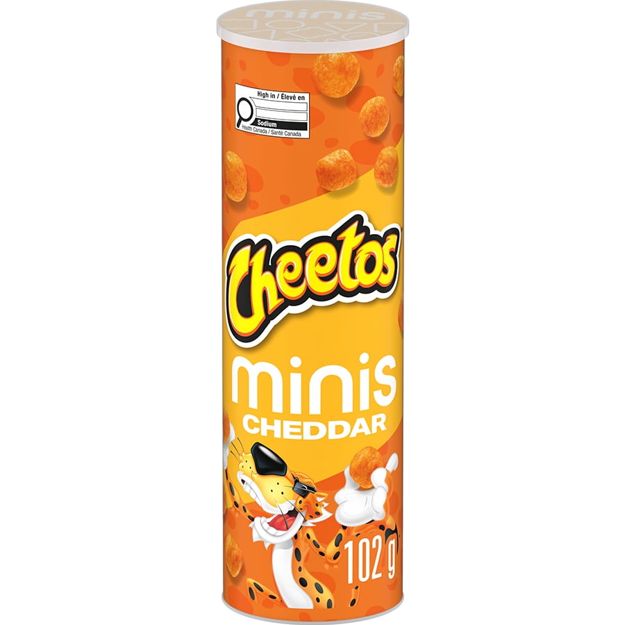 Cheetos Mini bouchées Cheddar Grignotines à saveur de fromage - Canister