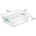 thumbnail image 3 of Sterilite 5.7 Qt Large Plastic Stackable Storage Bin with Clear Latch Lid, 12 Pack, 3 of 11
