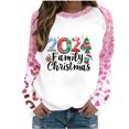 thumbnail image 2 of TIMIFIS Chandail de Noël pour Femmes Décontracté Mignon avec Bonnet du Père Noël et Lettres Imprimées Chandails à Manches Longues d'Automne Col Rond Chandail à Enfiler Cadeaux de Noël, 2 of 4