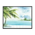 thumbnail image 1 of Designart Palm Beach Resort At Dawn I FLOAT FRAME WALL ART, 1 of 4