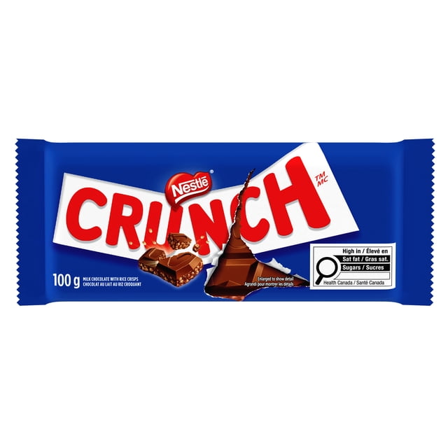 CRUNCH Bar, Rich Milk Chocolate and Light Crunchy Rice Crisps, Easy to Share