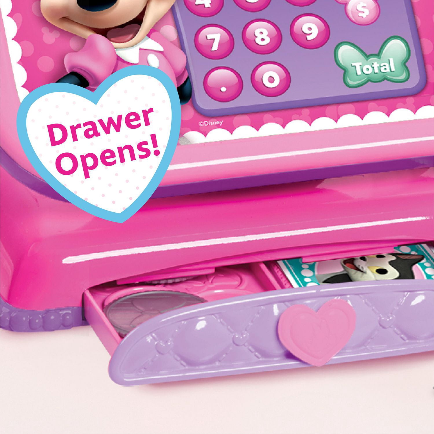 Caisse enregistreuse Minnie Mouse de Disney Junior avec fonctions sonores, jeux d’imitation et déguisements, jouets pour enfants de 3 ans et plus par Just Play