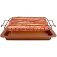 thumbnail image 2 of Gotham Steel Bacon Bonanza Oven Healthier Bacon Drip Rack Tray with Pan, 2 of 4
