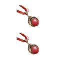 thumbnail image 2 of maskred Unique Pendant Necklace For Women 鈥?Bohemian Style Lovers Handmade Gift N001-Red 2Set, 2 of 6