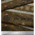 thumbnail image 2 of Soimoi polyester Crepe Fabric Cross Stitch Christmas Fabric Prints By Yard 42 Inch Wide, 2 of 3