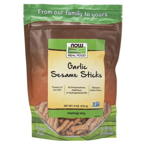 NOW Foods - Garlic Sticks Sesame - 9 oz.