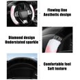thumbnail image 4 of Cow Lint Studded Elastic Steering Wheel Cover Without Inner Ring Female Winter Comfortable Soft Warm Handlebar Cover, 4 of 7