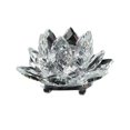 thumbnail image 4 of Birdeem Colored Crystal Glass Lotus Candle Tea Lamp Holder Buddhist Candle, 4 of 9