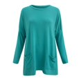 thumbnail image 5 of T-Shirts pour Femmes Décontractés Confortables T-Shirts Femmes Manches Longues Chaleur Manches Longues Col Rond Col Roulé Chemise à Manches Longues Femme Chandails de Compression à Manches Longues pour Femmes Hauts avec Bouffant, 5 of 5