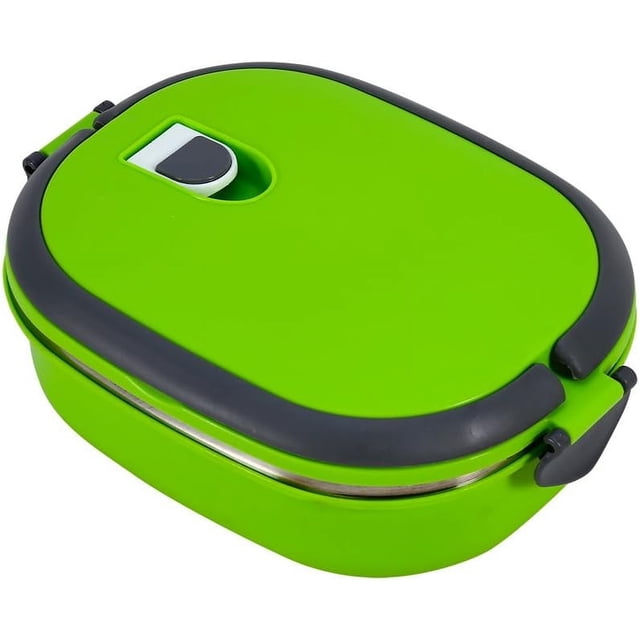 Insulated Food Container, Thermal Insulation For Work And Outdoors, Leak-Resistant, Easy To Clean — centered front-facing stainless-steel cylindrical food jar with screw-top lid and visible silicone gasket, open to show smooth stainless interior for easy cleaning; compact portable silhouette for work lunches or outdoor use, lid seals for leak-resistant transport and is often used to carry soups or stews while commuting.