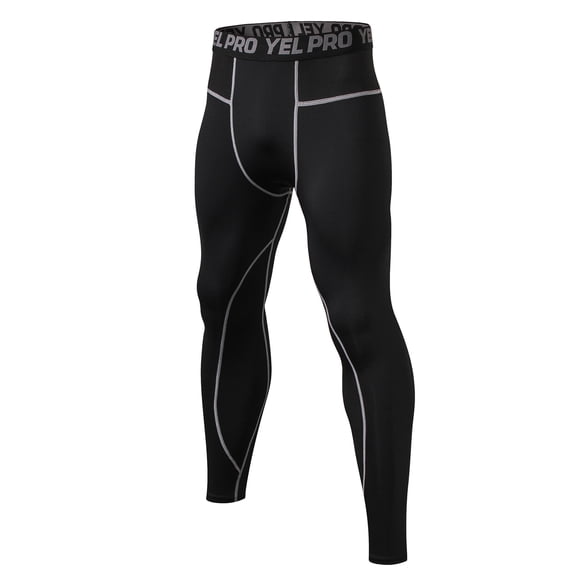 LSLJS Men's Leggings Tights, Athletic Sports Stretch Leggings Trousers Breathable Quick-drying Wicking Fitness Pants Gifts for Men