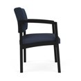 thumbnail image 4 of Fauteuil d'Appoint pour Réception et Salle d'Attente Lenox en Acier / Acier Noir / Bleu / Bleu, 4 of 5