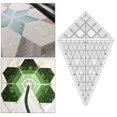 thumbnail image 2 of Multi-Function Quilting Template Ruler Patchwork Drawing Craft Simple Solid Color Measuring M L Periwinkle Sewing Tools for Stickers L, 2 of 8