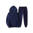 thumbnail image 1 of Bellella Ladies Tracksuit Sets Long Sleeve Sweatsuits Drawstring Two Piece Outfit Jogger Set Sweatshirts And Sweatpants Navy Blue XL, 1 of 2
