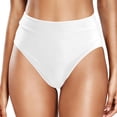 thumbnail image 1 of Women Casual High Waisted Swim Trunks Nylon Spandex Split Solid Color Quick Drying Beach Water Activities Wear, 1 of 5