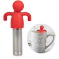 thumbnail image 1 of Infuseur à Thé pour Thé en Feuilles, Boule Passoire Mignonne en Acier Inoxydable, Maille Extra Fine, Infuseur à Thé, Filtre pour Tasse, Tasse, Poignée en Silicone (Rouge), 1 of 7