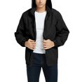 thumbnail image 2 of LSLJS Manteau Coupe-Vent pour Homme Manteau à Capuche Coupe-Vent et Habit de Tempête Featur( Noir, TG), 2 of 3