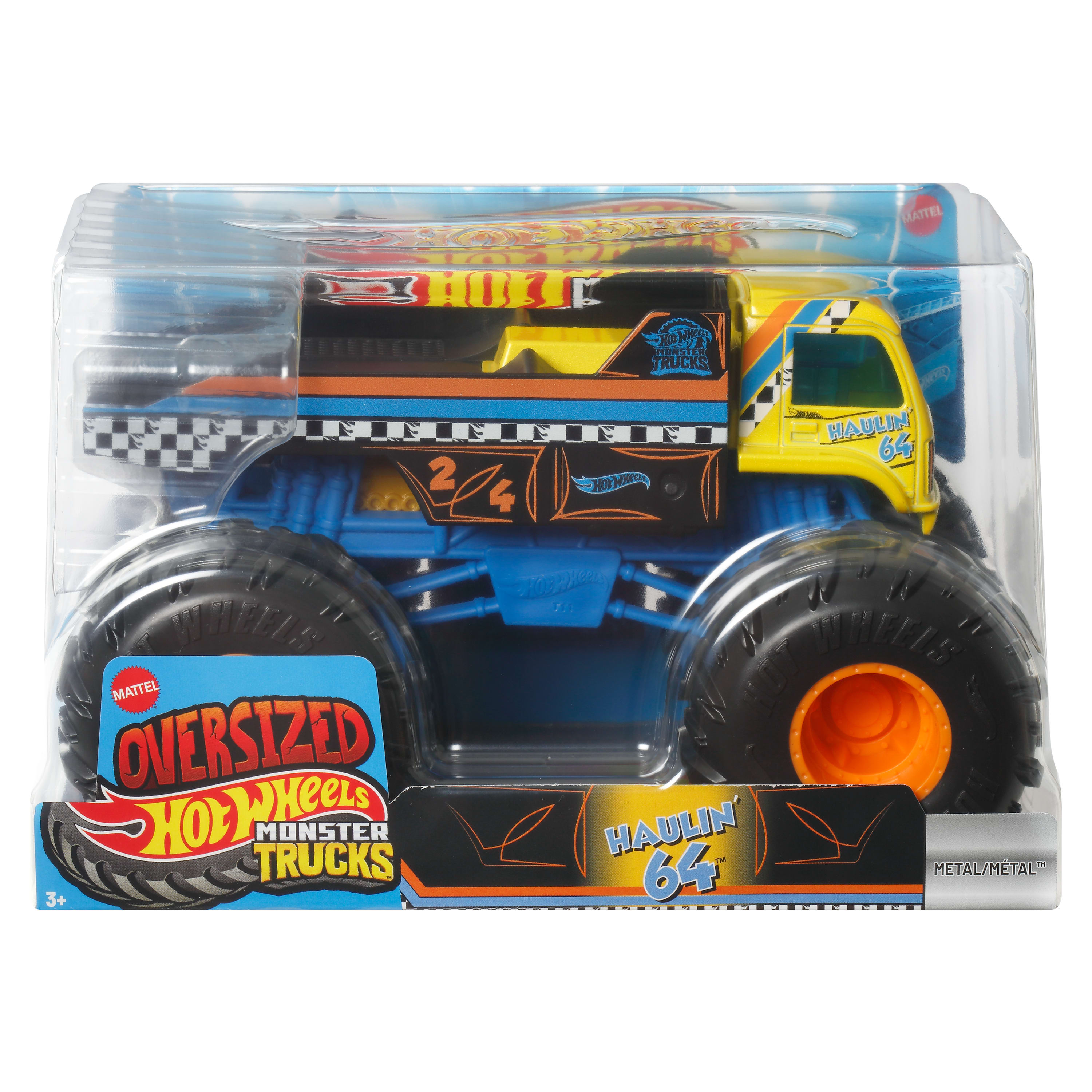 Hot Wheels Monster Trucks, Oversized Monster Truck in 1:24 Scale
