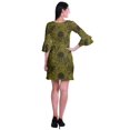 thumbnail image 4 of Moomaya Robe Courte Imprimée pour Femmes, Manches Évasées, Coupe Droite, Robes pour Femmes, Vêtements d'Été Décontractés, 4 of 6