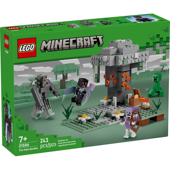 LEGO Minecraft The Pale Garden Building & Pretend Play Toy for Boys & Girls - Video Game Playset & Toy Figures for Kids, Ages 7+ - W/Mothman & Creeper Minifigures - Gift Idea for Birthdays - 21586