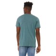 thumbnail image 1 of BELLA+CANVAS T-Shirt Jersey à Col en V pour Homme, P, Bleu Sarcelle Foncé Chiné, 1 of 2