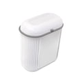 thumbnail image 2 of GROWTH TANK Hanging Bin with Lid, Waste Basket with Sliding Opening, Large Capacity (12 Liters), Kitchen Compost Bin, Waste Container for Bathroom white, 2 of 8