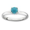 thumbnail image 1 of Bague en Argent Sterling Stackable Expressions Turquoise Poli Taille 10, 1 of 3