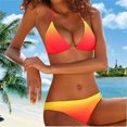 thumbnail image 1 of CEHVOM Ladies Vacation Beach Split Print Stitching Swimsuit Bikini Swimsuit, 1 of 6
