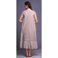 thumbnail image 4 of Bimba White3 Dots Coloré Imprimé Coton Chemises de Nuit pour Femmes Robe Sans Manches Vêtement de Nuit Robe Maxi X-Small, 4 of 6